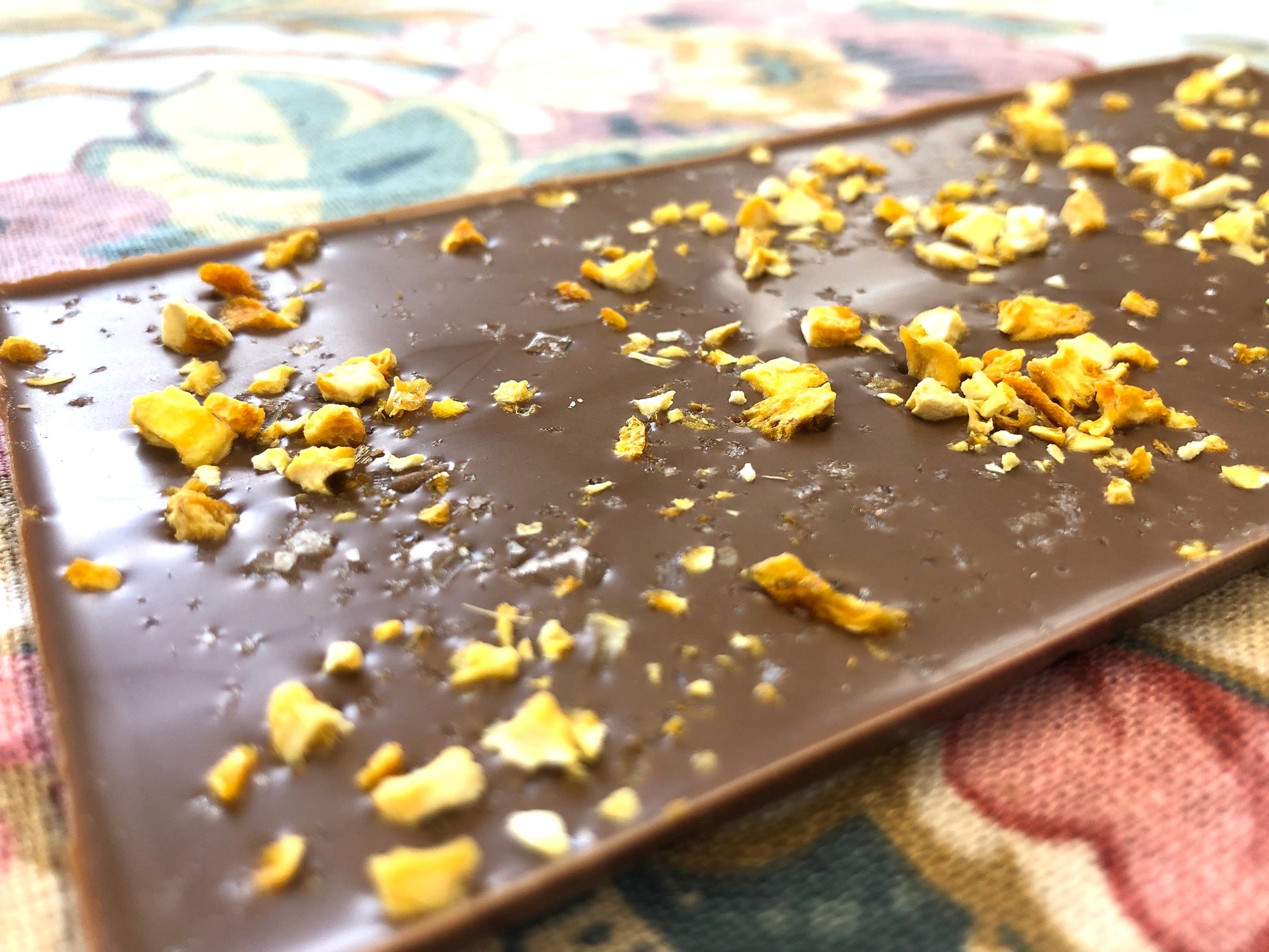 38% Milk Chocolate w/ Orange & Alaskan Sea Salt (Organic, Fair Trade Chocolate Bar) - Farmhouse Chocolates